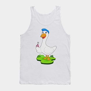 Duck Hairdresser Scissors Tank Top